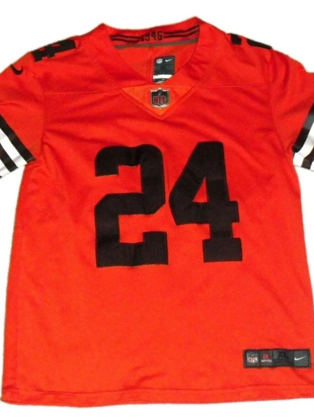 Nick Chubb Youth Kids Nike Cleveland Browns Orange Jersey Sz. XL Nfl